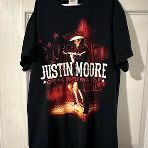 Justin Moore Off the Beaten Path Tour Concert Tee - Small